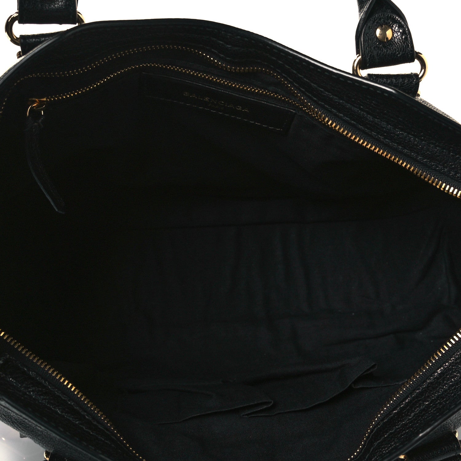 Balenciaga Chevre Gold Metallic Edge Hardware City Black 5 of 9