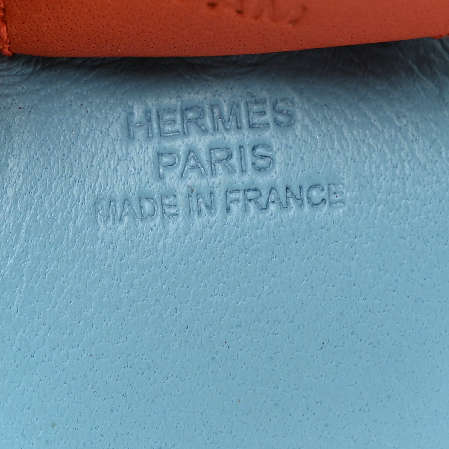 Hermes Milo Lambskin Grigri Rodeo Horse Bag Charm MM Celeste Naturel Bouton D'Or Cornaline 3 of 4