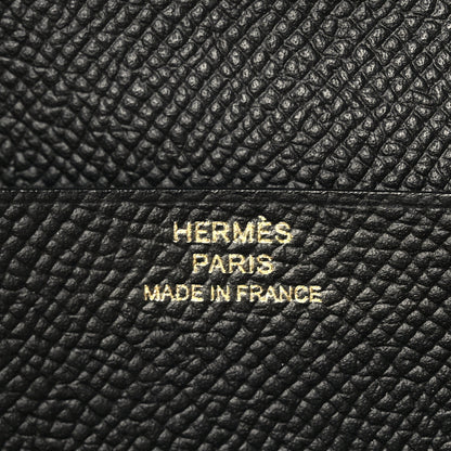 Hermes Epsom Bearn Gusset Wallet Black 7 of 7