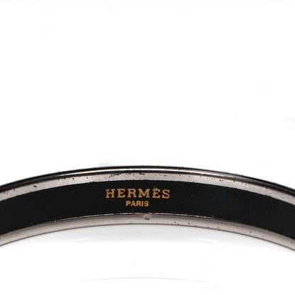 Hermes Enamel Printed Narrow Recherche H Bracelet 70 4 of 5