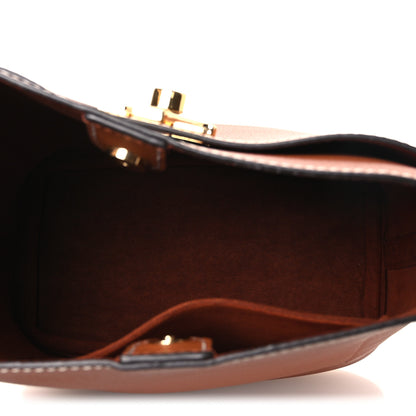 Louis Vuitton Calfskin Lock and Walk Bucket Cognac 5 of 11