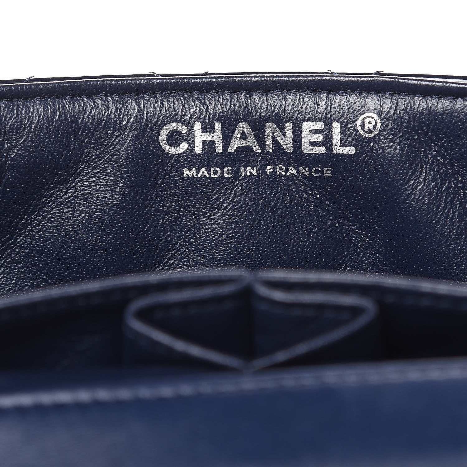 Chanel Distressed Patent Quilted East West Flap Navy Blue 6 of 15