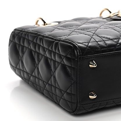 Christian Dior Lambskin Cannage Small Lucky Badges My Lady Dior Black 8 of 10