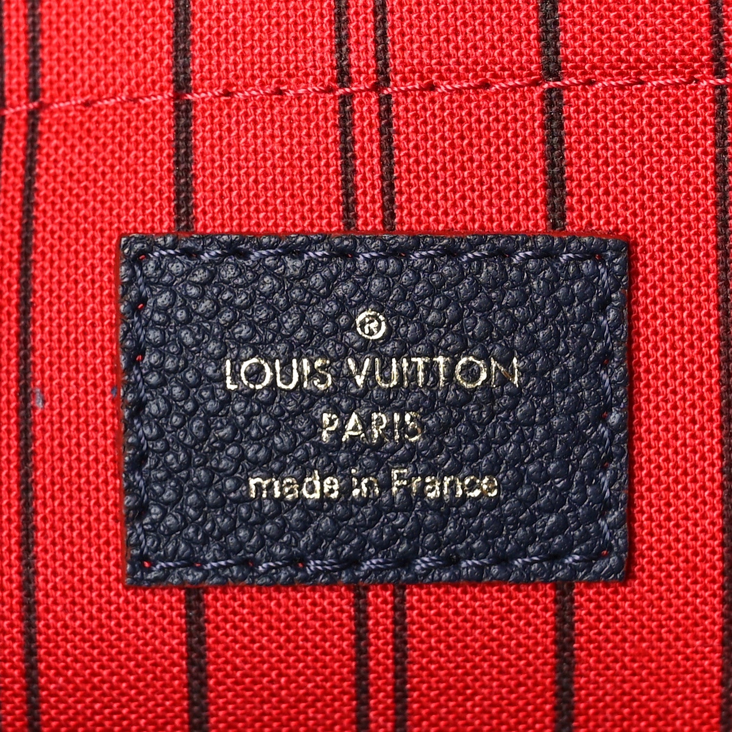 Louis Vuitton Empreinte Montaigne MM Marine Rouge 6 of 8