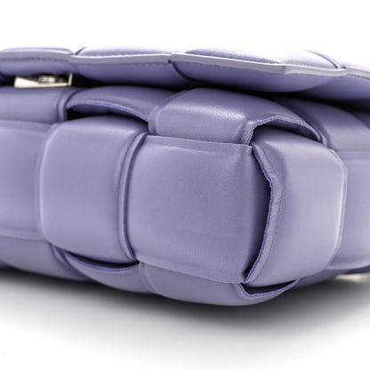 Bottega Veneta Lambskin Maxi Intreccio Padded Chain Cassette Crossbody Bag Lavender 10 of 11