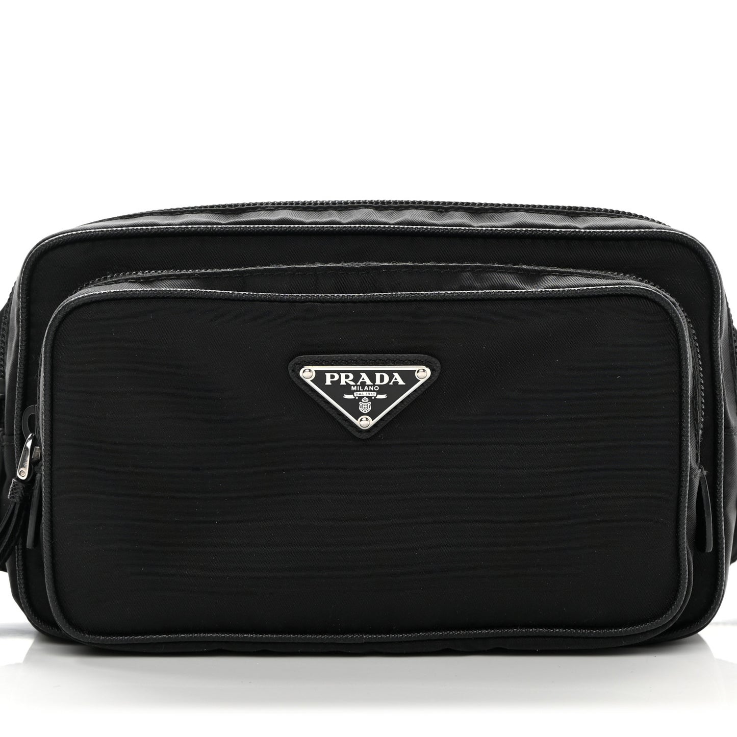 Tessuto Nylon Saffiano Belt Bag Black