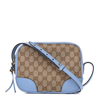 Gucci Monogram Mini Bree Messenger Bag Beige Mineral Blue 1 of 11