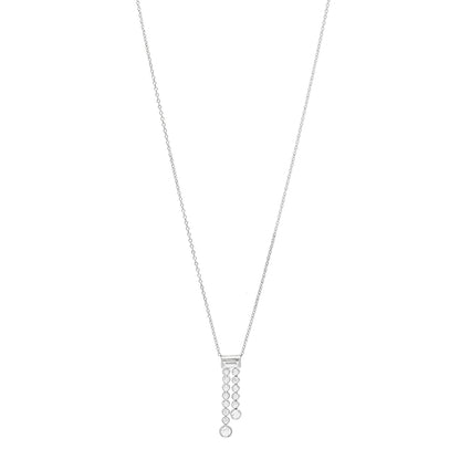 Tiffany Platinum Diamond Jazz Double Drop Pendant Necklace 1 of 6