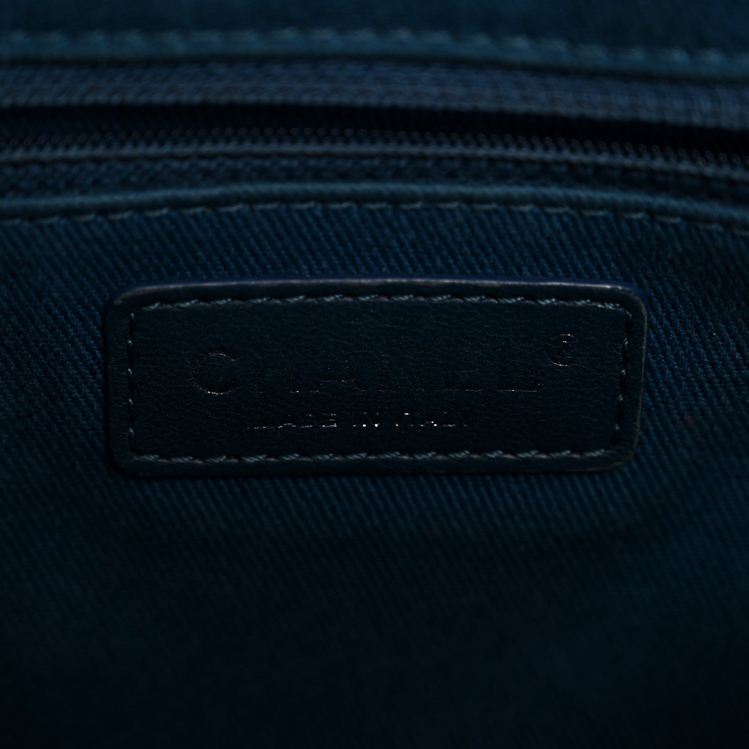 Chanel Caviar Quilted CC Timeless Soft Tote Blue 6 of 13