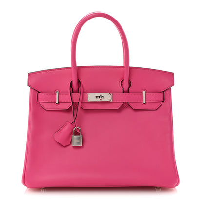 Hermes Veau Jonathan Birkin 30 Rose Shocking 1 of 11