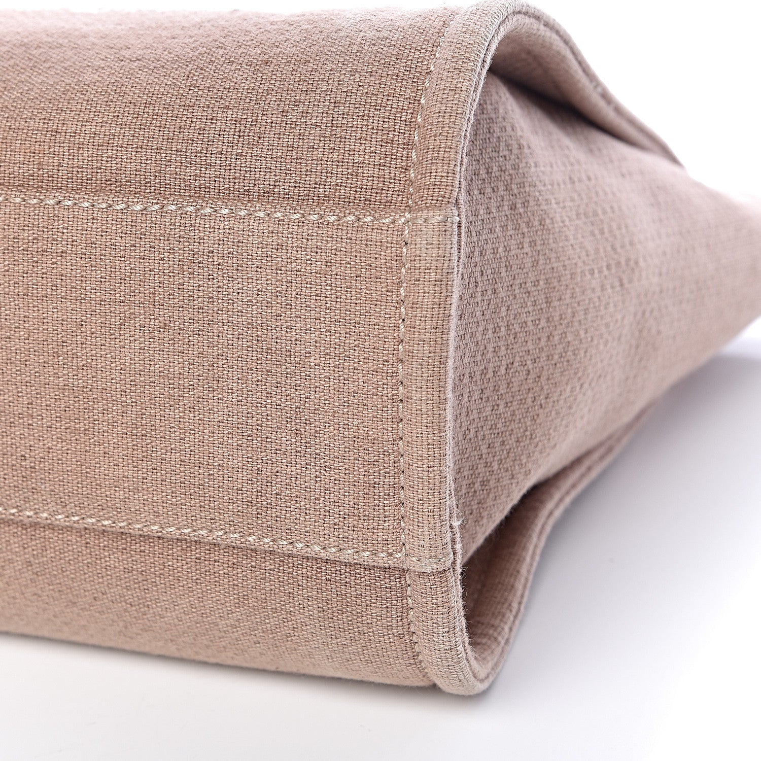 Chanel Canvas Deauville Small Tote Beige 10 of 11