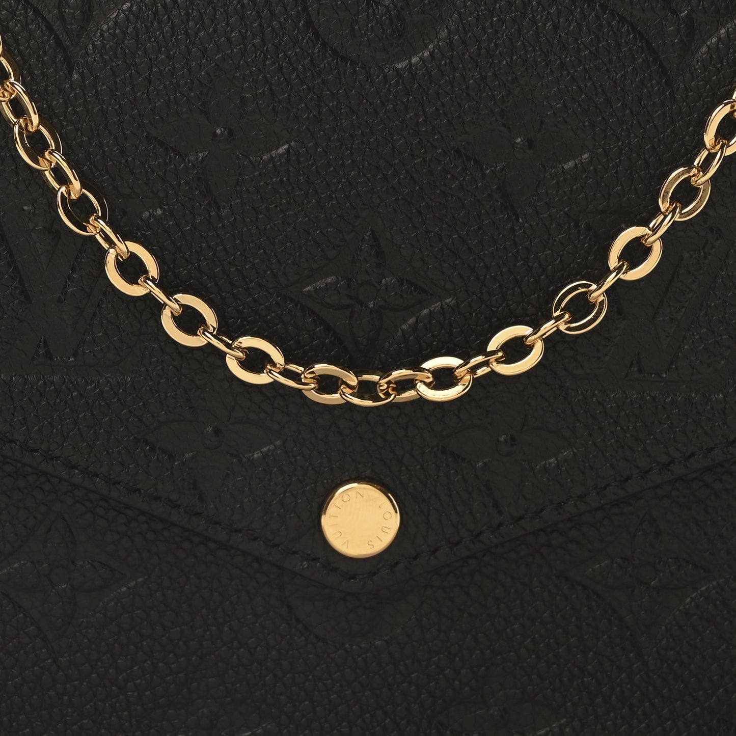 Empreinte Pochette Felicie Chain Wallet Black