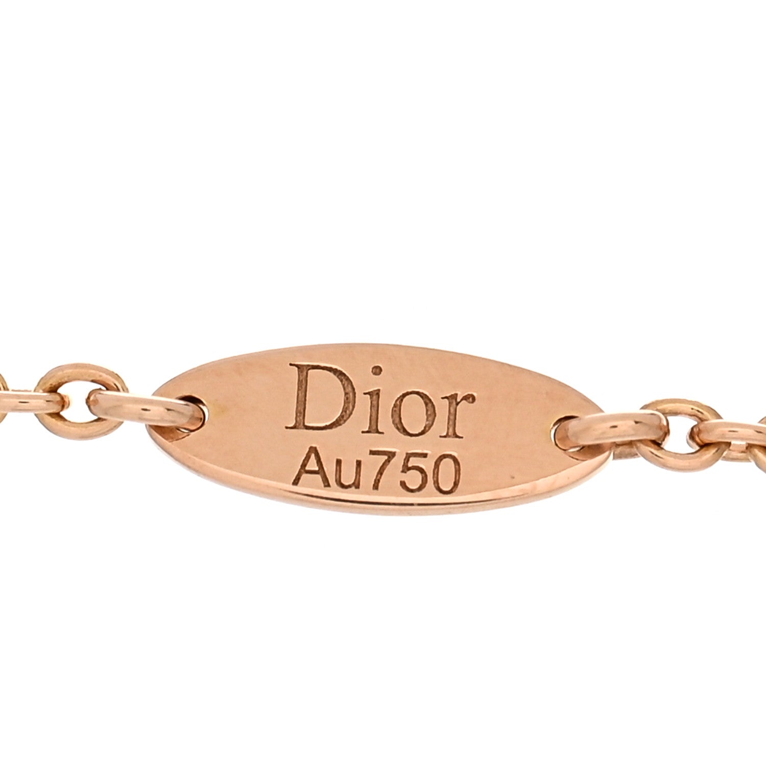 Christian Dior 18K Rose Gold Diamond Pink Opal Rose Des Vents Bracelet 3 of 3