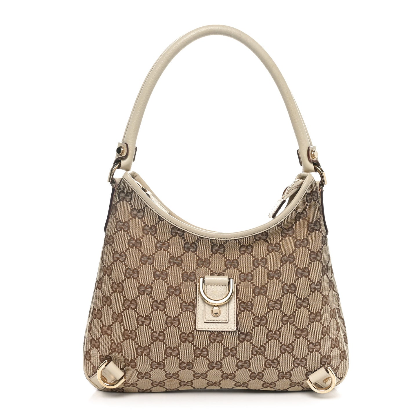Monogram Medium Abbey D Ring Hobo Off White