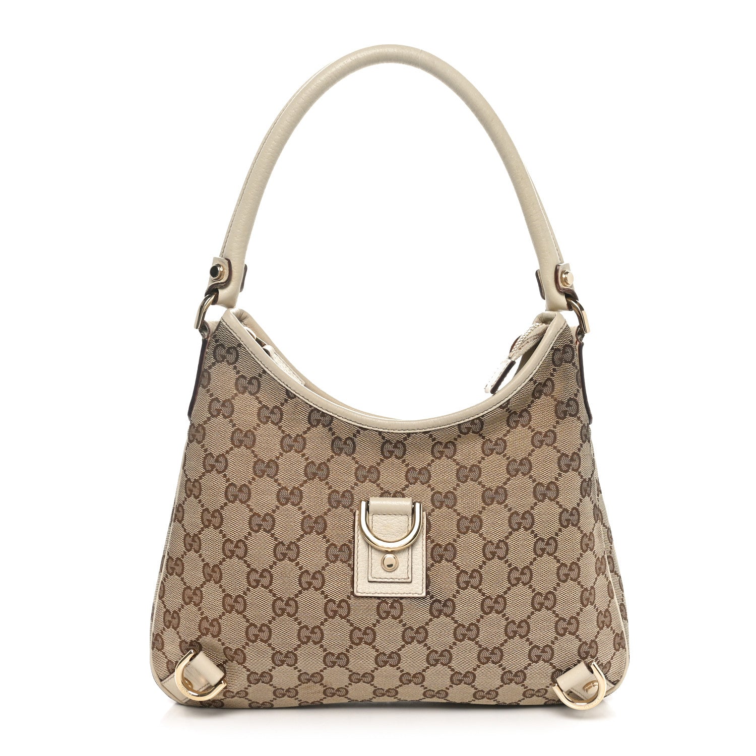 Gucci Monogram Medium Abbey D Ring Hobo Off White 1 of 11
