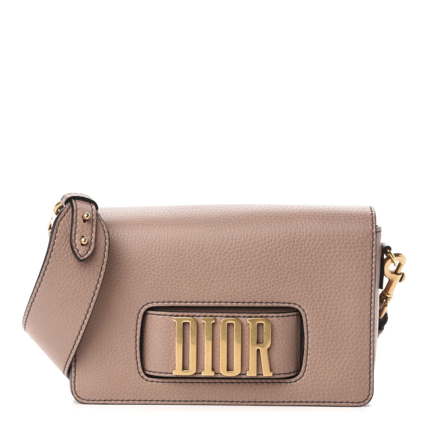 Grained Calfskin Dio(r)evolution Flap Bag Old Rose