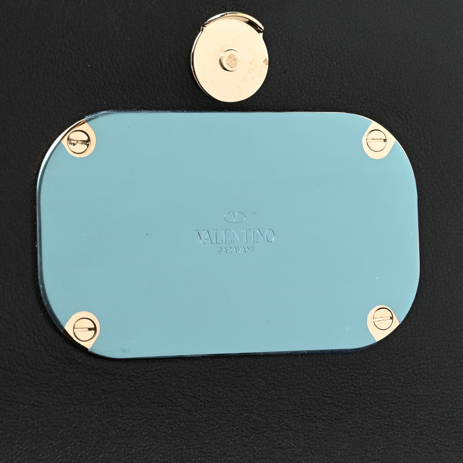 Valentino Garavani Calfskin VCase Chain Wallet Black 7 of 11