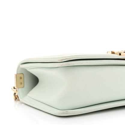 Chanel Lambskin Quilted New Medium Boy Flap Light Green 10 of 14