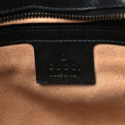 Gucci Calfskin Matelasse Medium GG Marmont Shoulder Bag Black 6 of 7