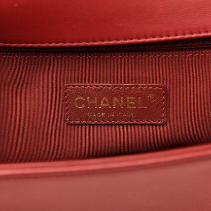 Chanel Lambskin Quilted New Medium Boy Flap Red 5 of 15