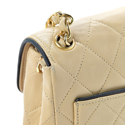 Chanel Lambskin Quilted Mini Square Flap Beige 14 of 17