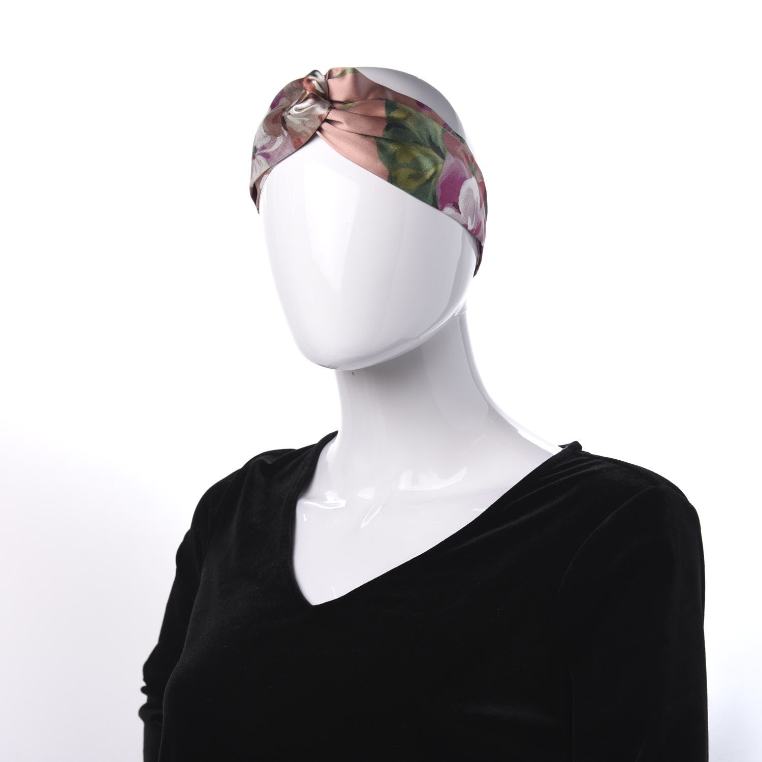 Gucci Silk Blooms Print Headband Pink 2 of 7