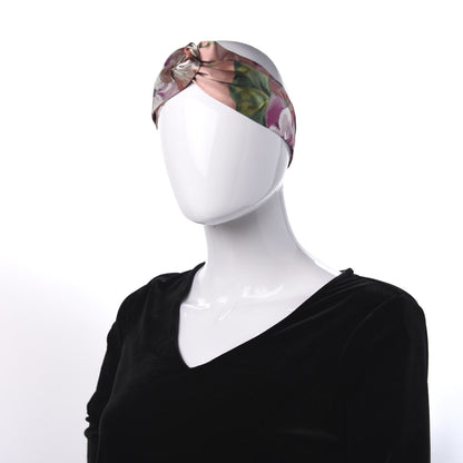 Gucci Silk Blooms Print Headband Pink 2 of 7