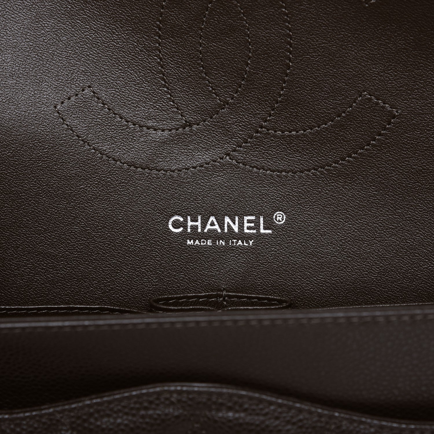 Chanel Caviar Quilted Jumbo Double Flap Dark Brown 6 of 8