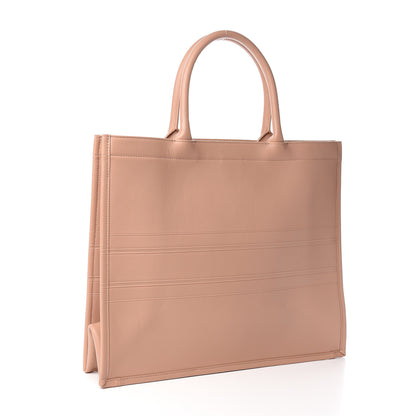 Christian Dior Calfskin Embossed Large Book Tote Rose de Vents 3 of 15