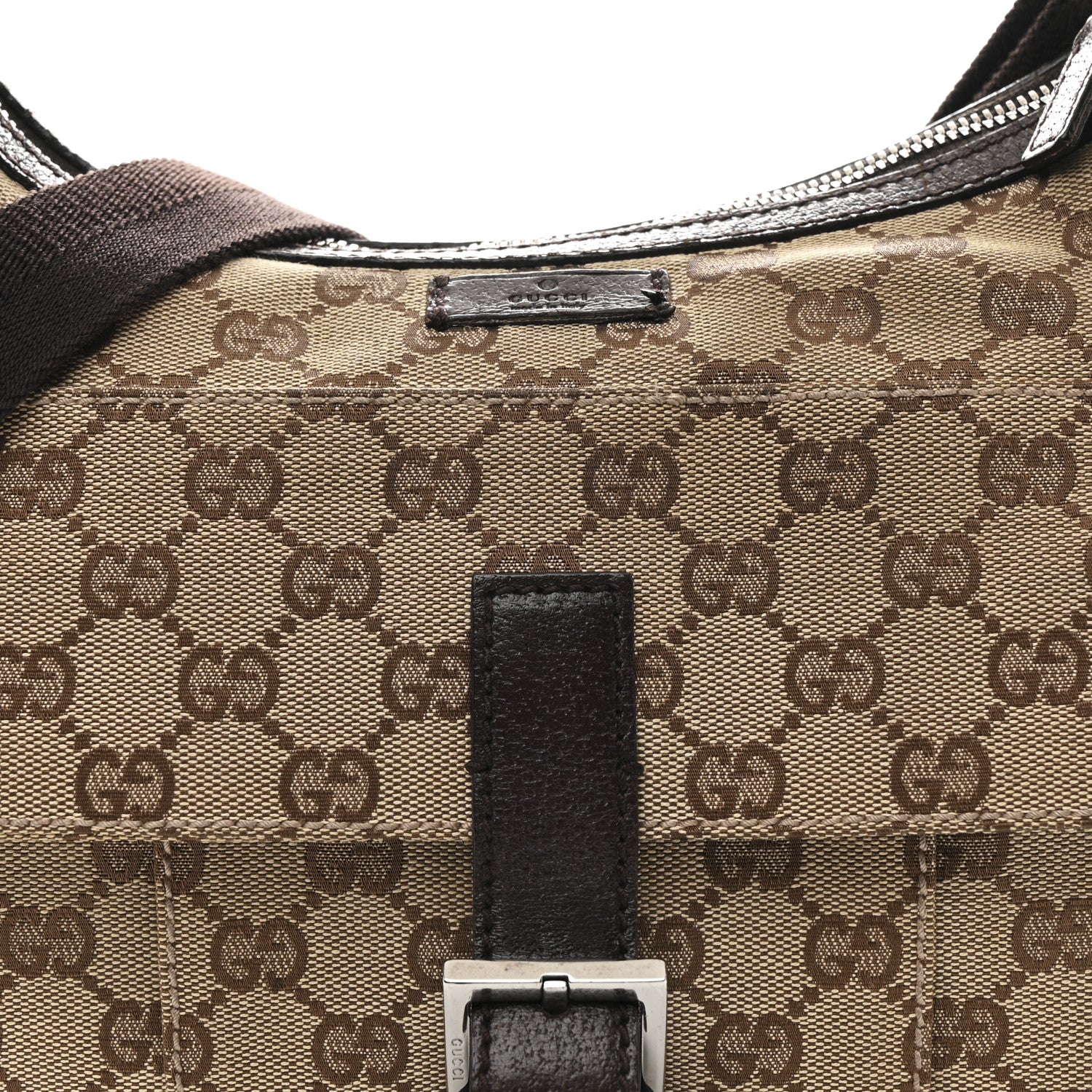 Gucci Monogram Messenger Bag Dark Brown 9 of 13
