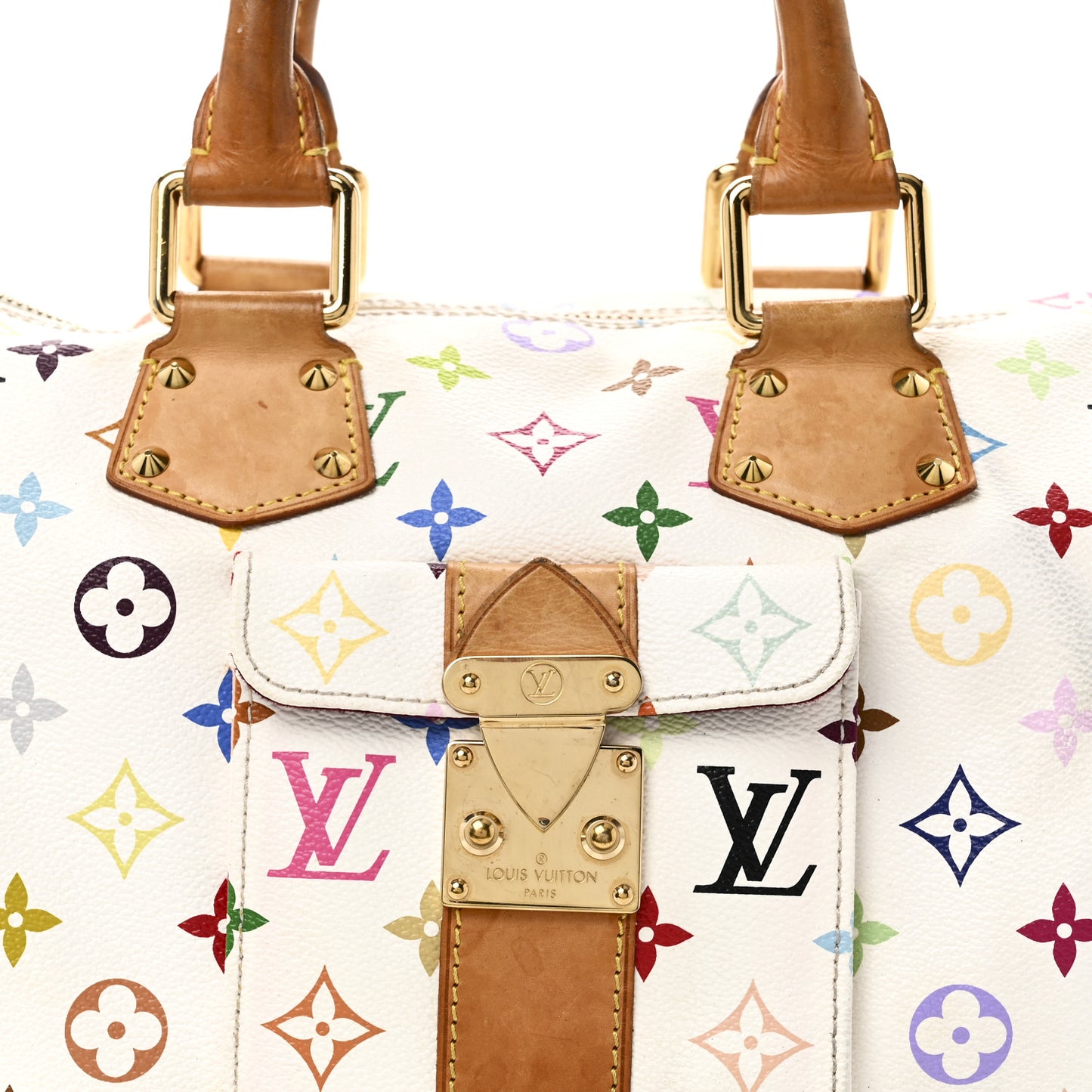 Monogram Multicolor Speedy 30 White