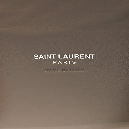 Saint Laurent Grained Calfskin Topstitch Small Classic Sac De Jour Taupe 7 of 22