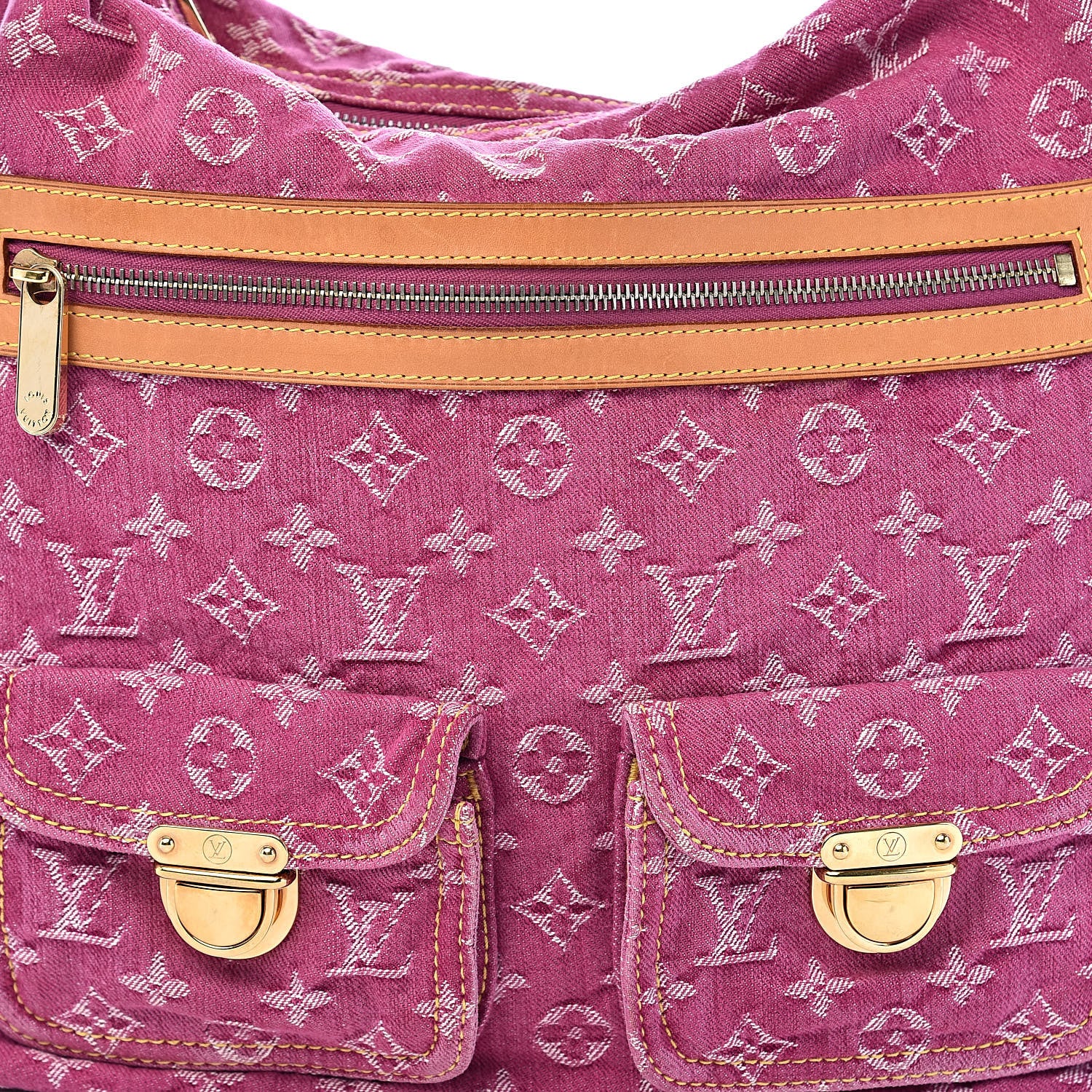 Louis Vuitton Denim Baggy GM Fuchsia 9 of 9