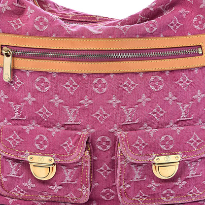 Louis Vuitton Denim Baggy GM Fuchsia 9 of 9