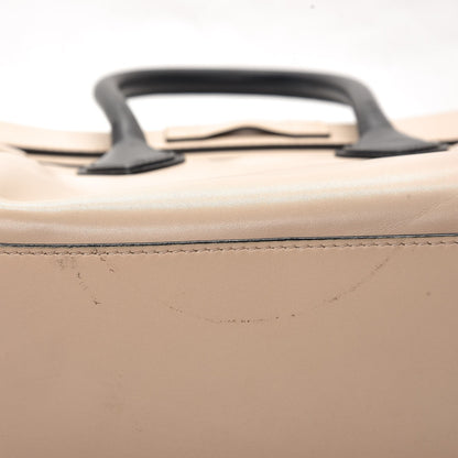 Celine Satin Calfskin Mini Bi-Color Luggage Powder Black 12 of 13