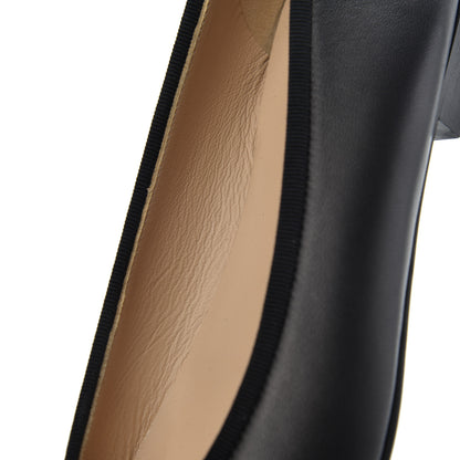 Chanel Lambskin Patent Calfskin CC Cap Toe Ballerina Flats 39 Black 13 of 16