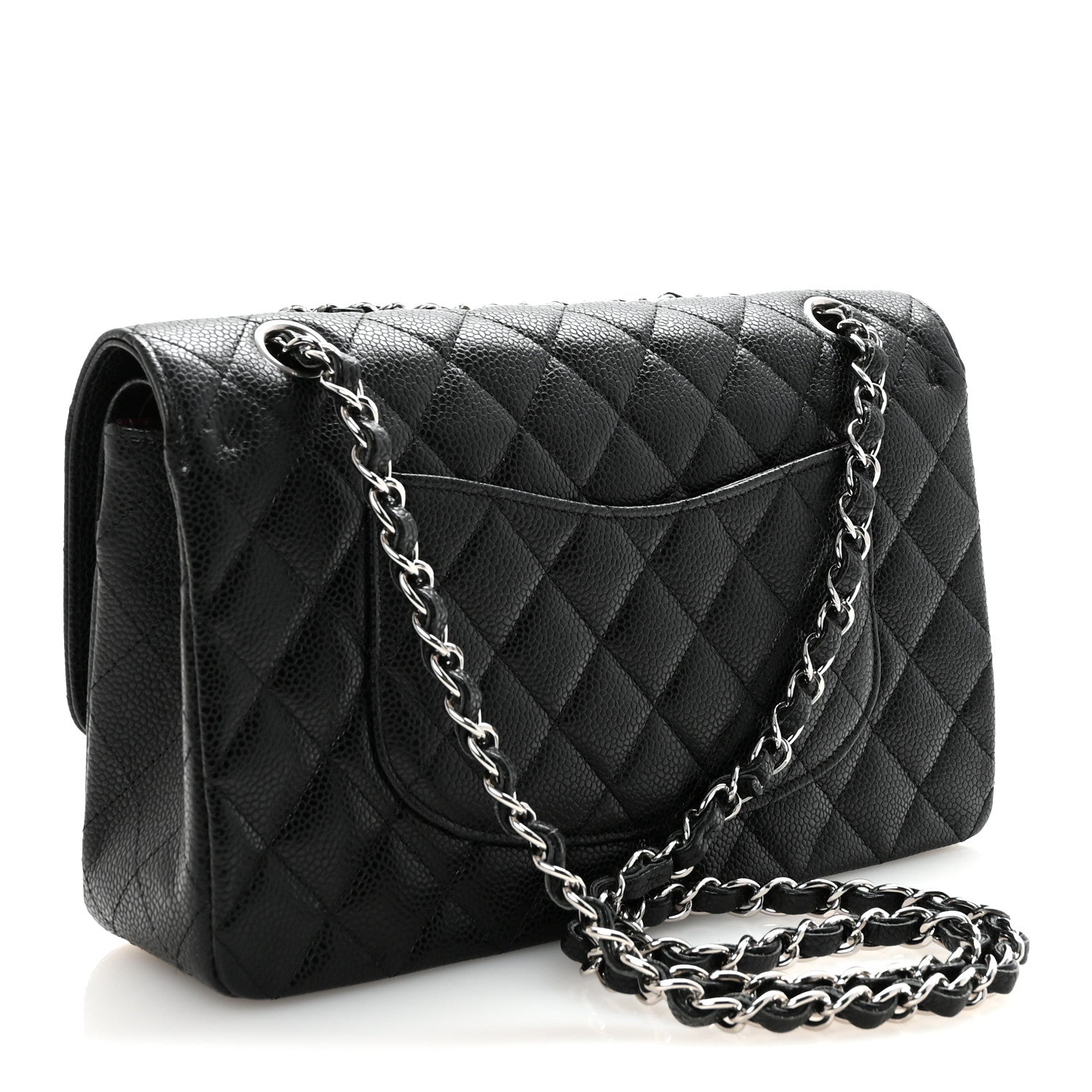Chanel Caviar Quilted Medium Double Flap Black 3 of 11