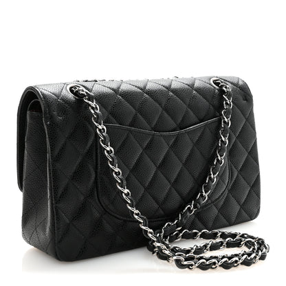 Chanel Caviar Quilted Medium Double Flap Black 3 of 11