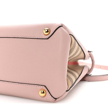 Burberry Derby Calfskin House Check Medium Banner Tote Pale Orchid 9 of 9