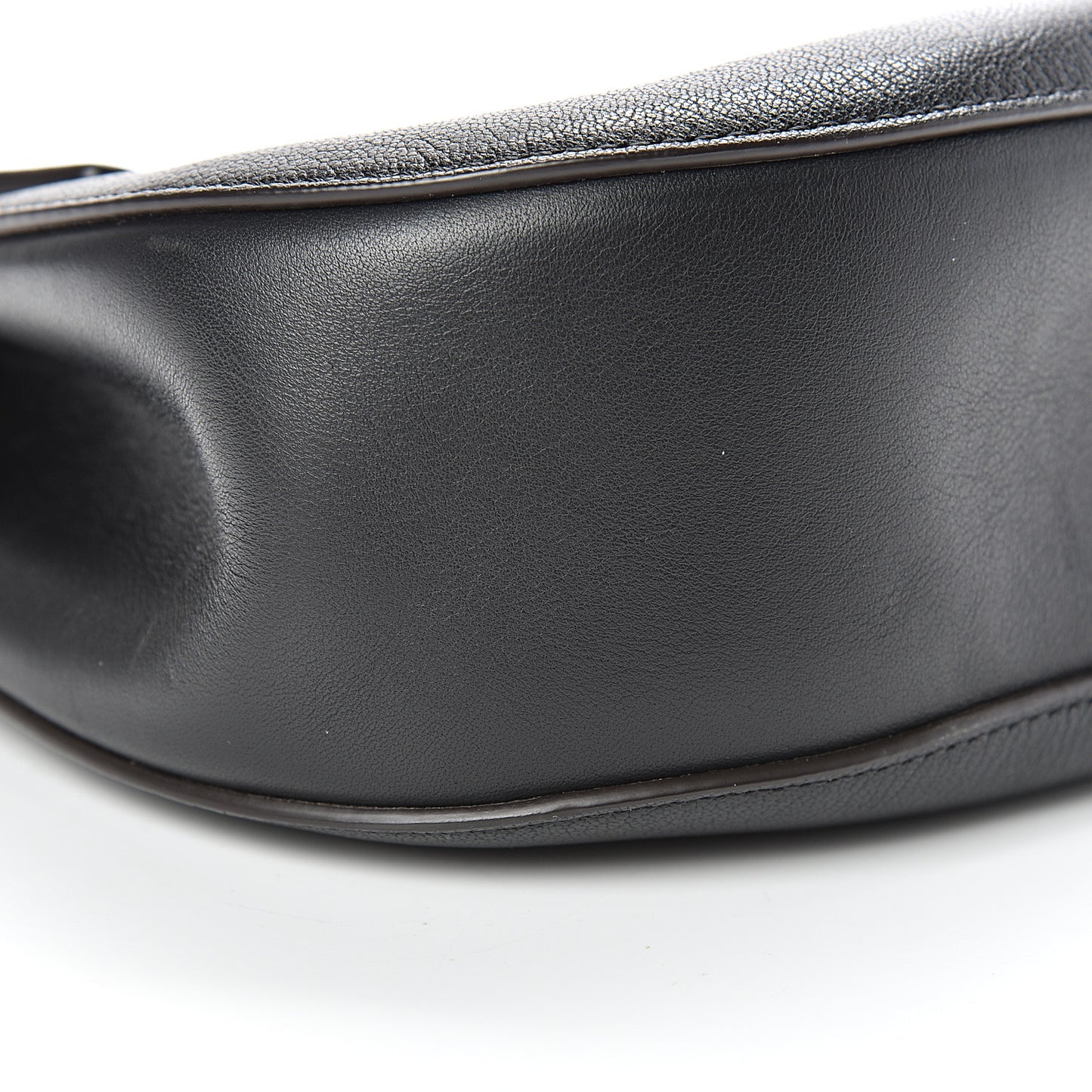 Grained Lambskin Drew Shoulder Bag Black