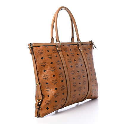 MCM Visetos Essential Top Handle Tote Bag Cognac 2 of 7