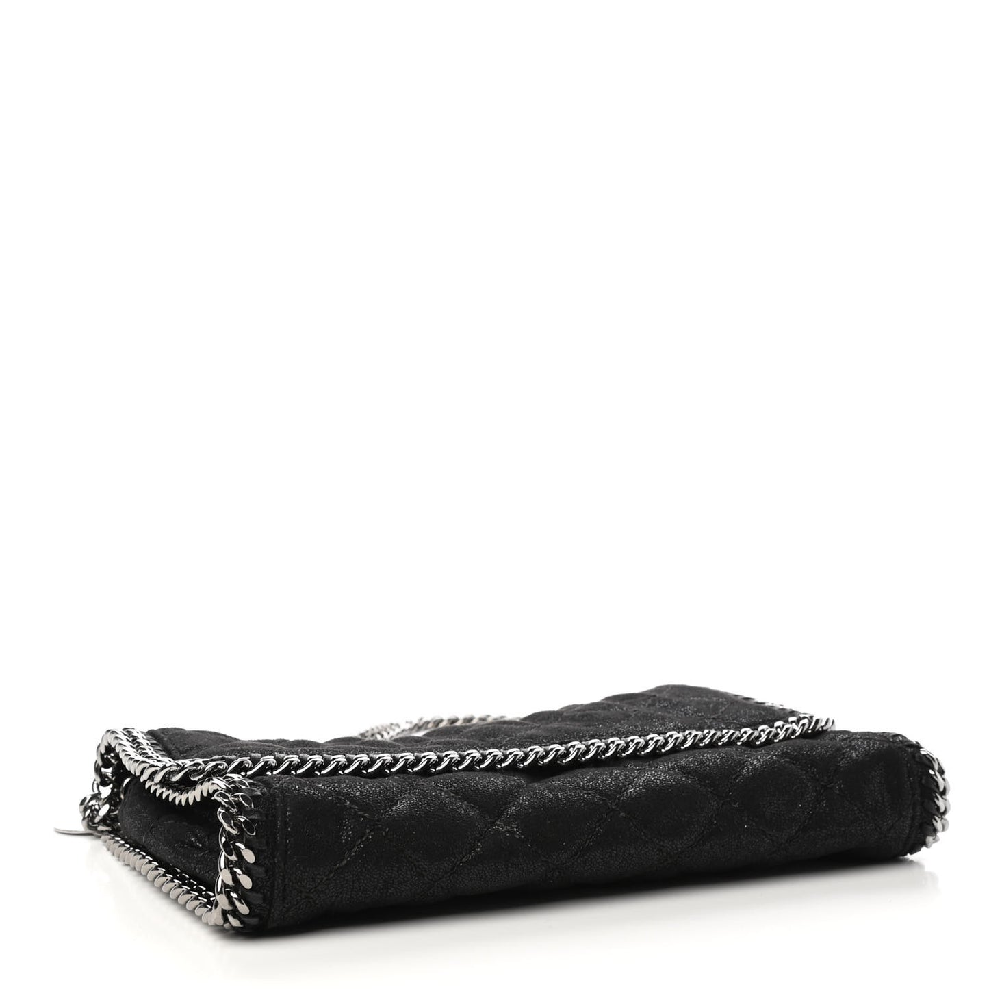 Shaggy Deer Quilted Falabella Clutch Black