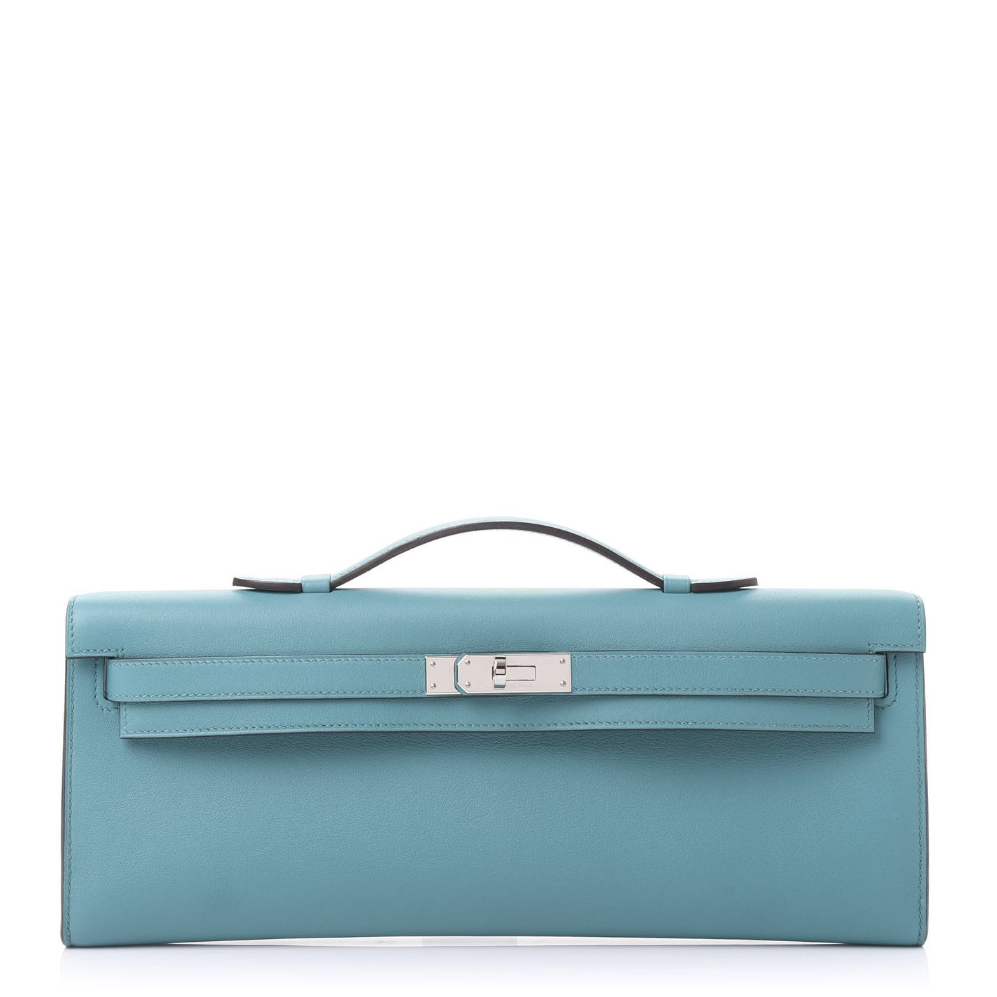 Swift Kelly Cut Clutch Pochette Bleu Paon