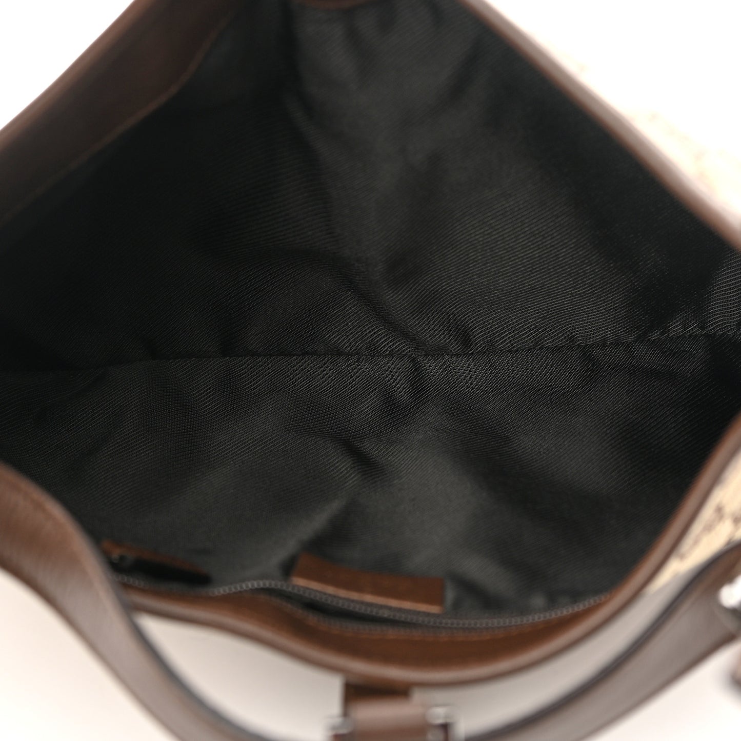 Monogram Lobster Clasp Jackie O Hobo Brown
