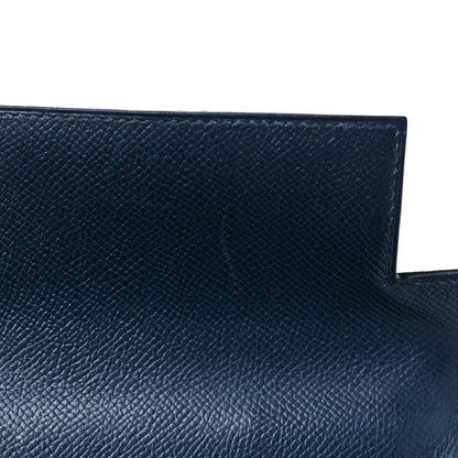 Hermes Courchevel Kelly Sellier 32 Bleu Indigo 12 of 16