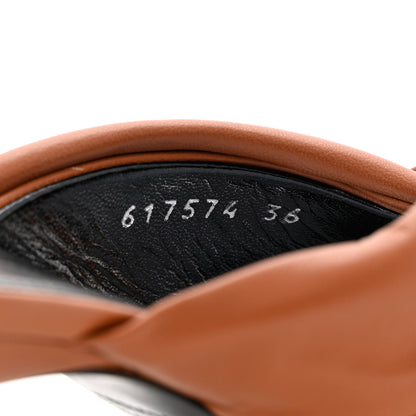 Balenciaga Smooth Nappa Drapy 80mm Sandals 36 Cognac 5 of 12