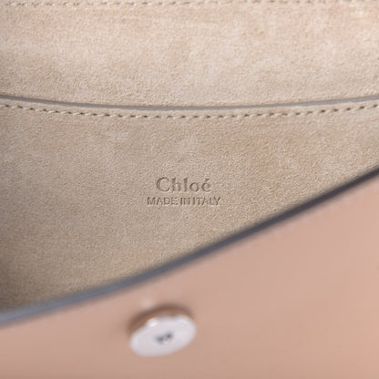 Chloe Calfskin Suede Mini Chain Faye Shoulder Bag Milky Orange 6 of 10
