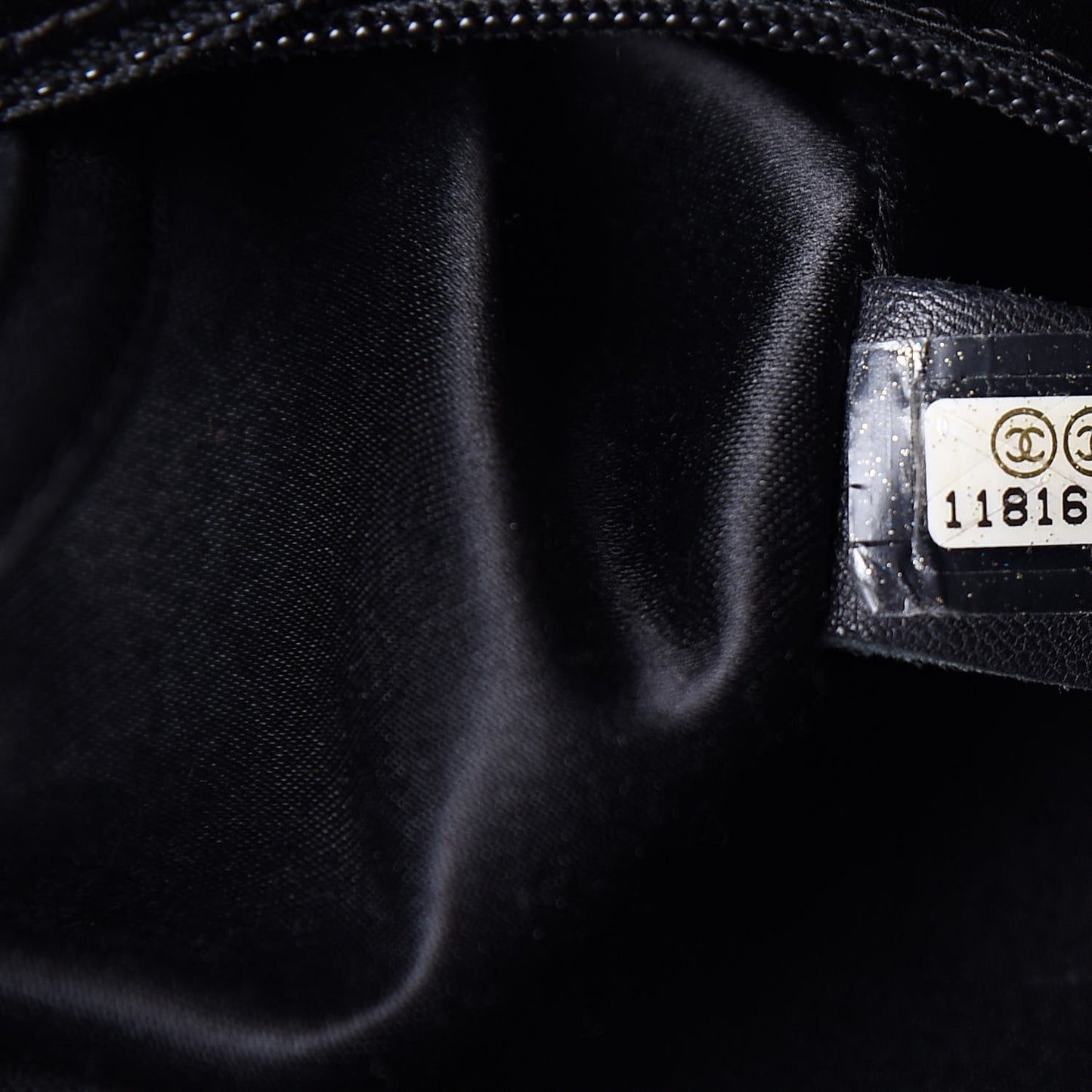 Quilted Lambskin Hidden Chain Hobo Black