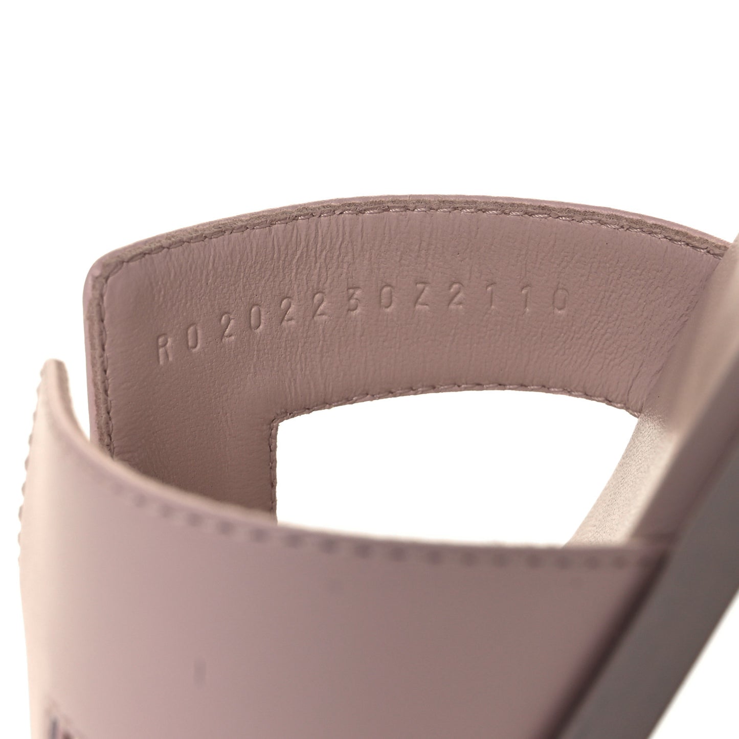 Box Calfskin Oran Sandals 39 Rose Pale