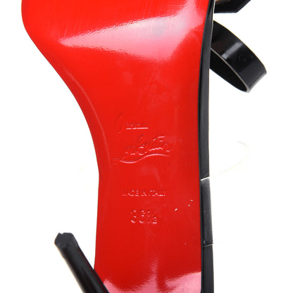 Christian Louboutin Patent PVC Just Nodo 85 Slide Sandals 36.5 Black 7 of 11